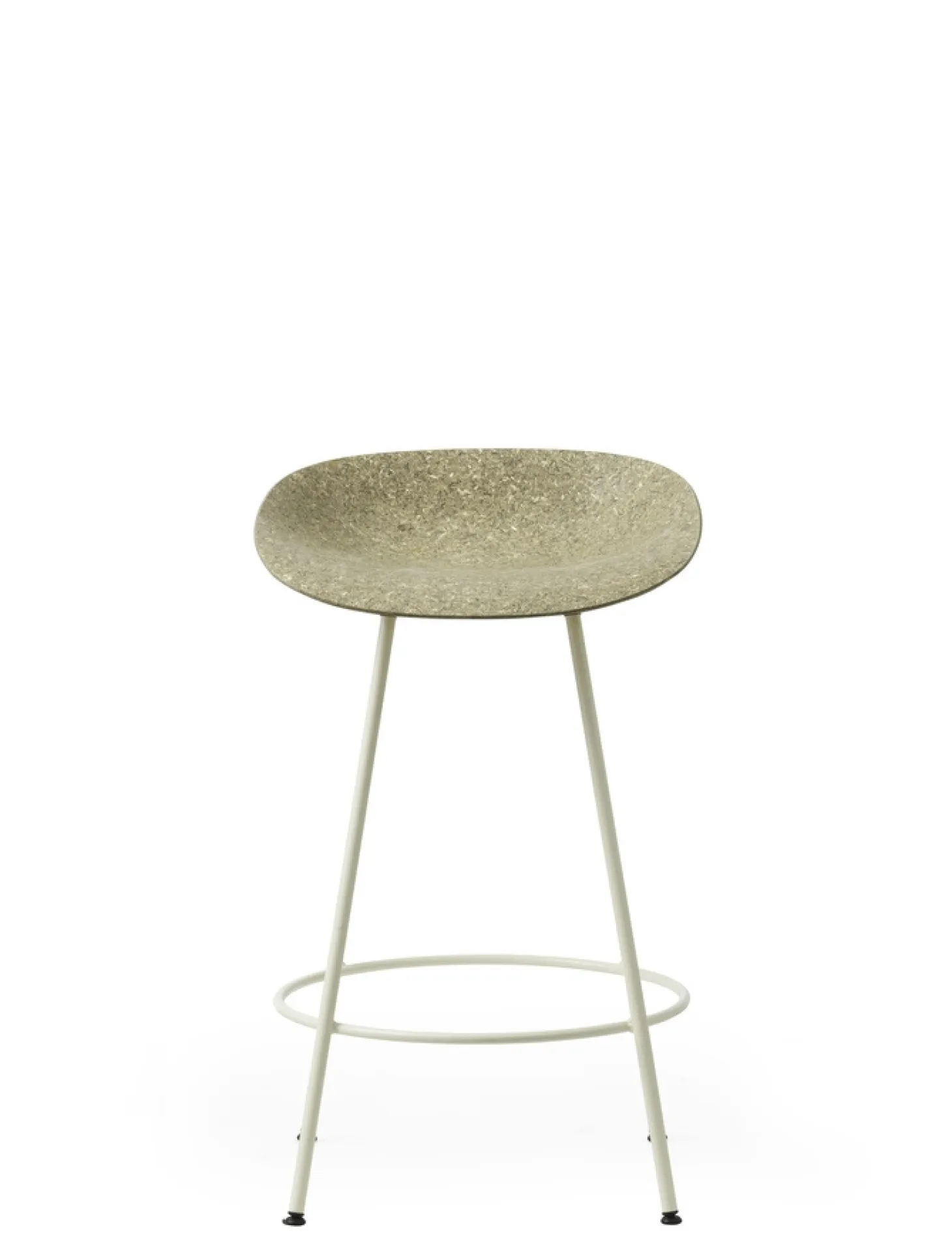 Normann Copenhagen - Barstol - Mat Chair - Seaweed - Creme/Stål