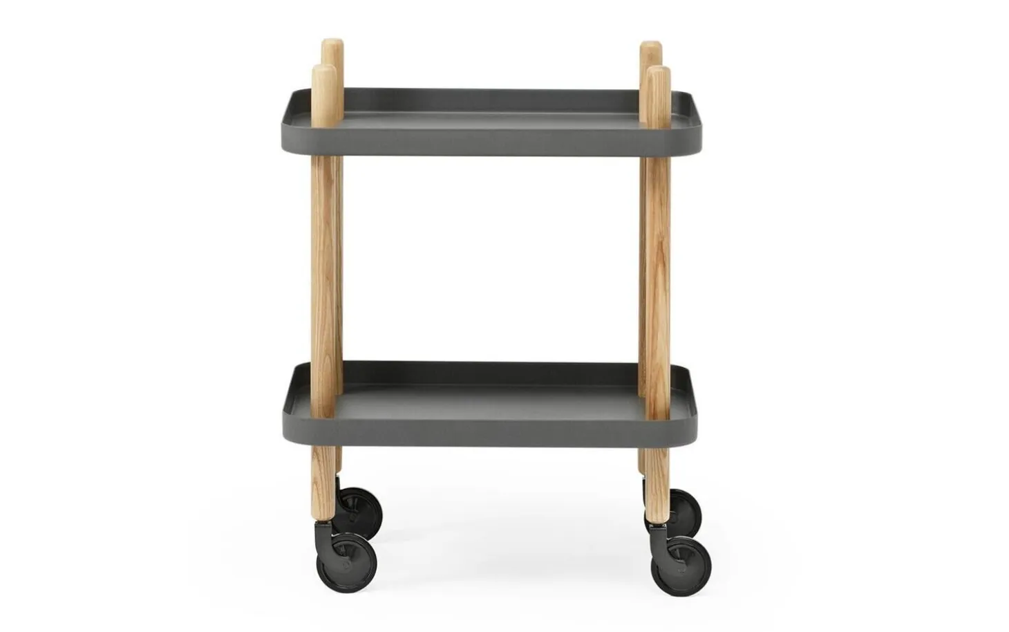 Normann Copenhagen - Block Table - Grå med ben i Ask