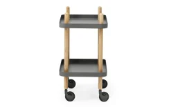 Normann Copenhagen - Block Table - Grå med ben i Ask