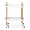 Normann Copenhagen - Block Table - Hvid med ben i Eg