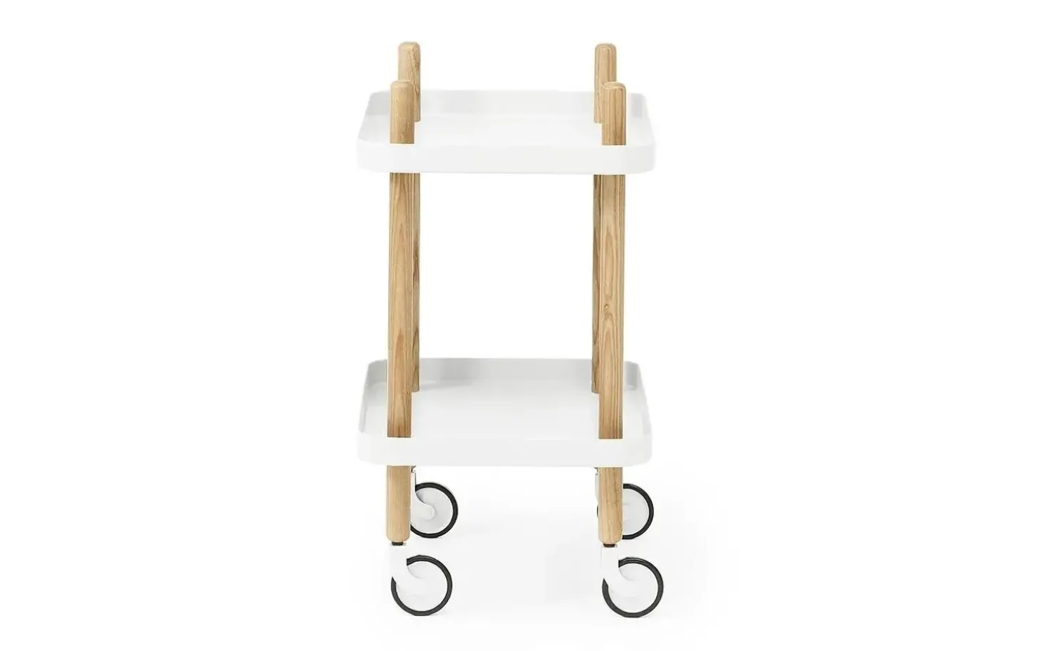 Normann Copenhagen - Block Table - Hvid med ben i Eg