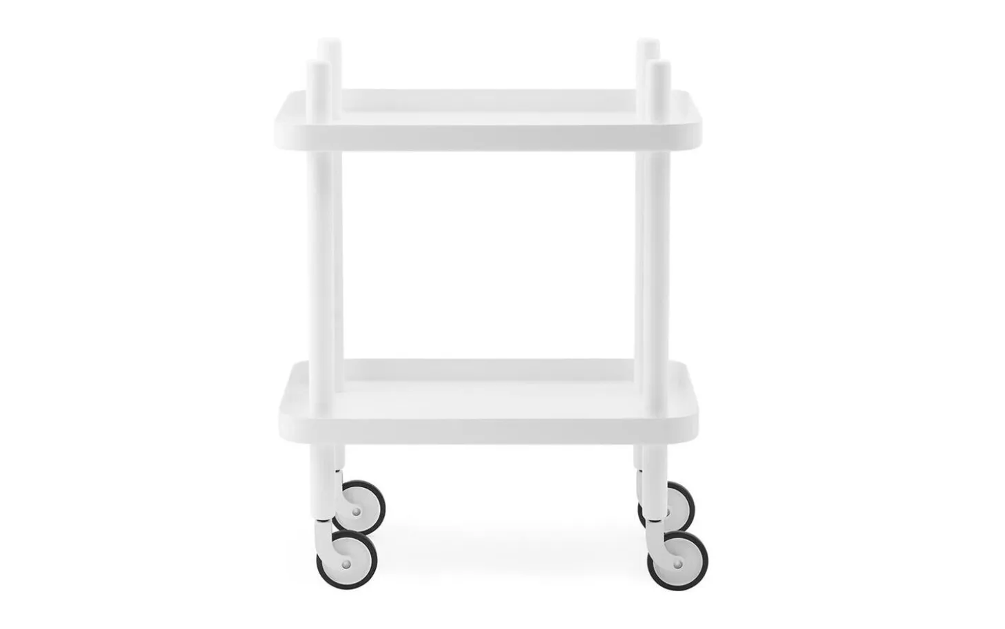 Normann Copenhagen - Block Table - Hvid med hvide ben