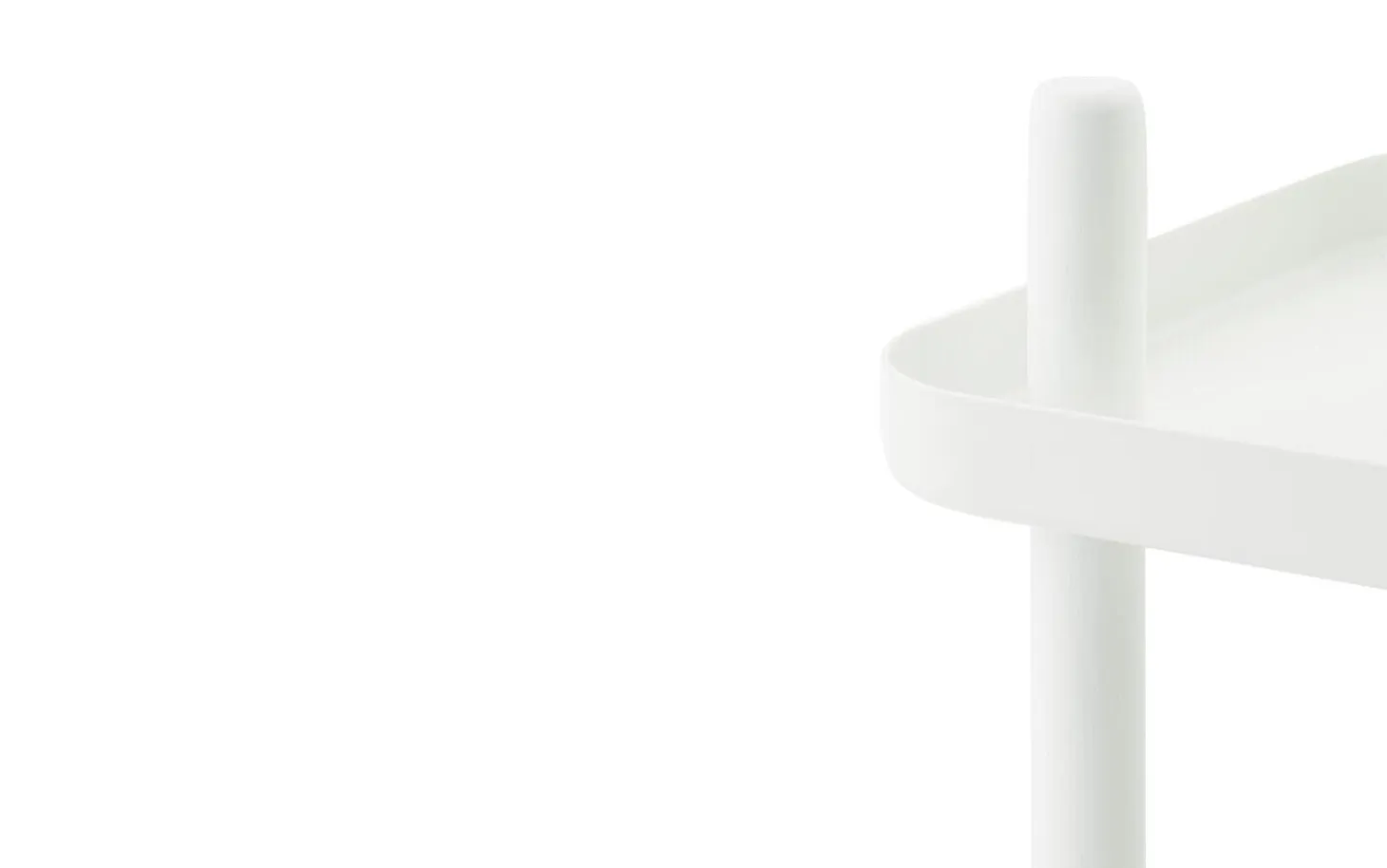 Normann Copenhagen - Block Table - Hvid med hvide ben