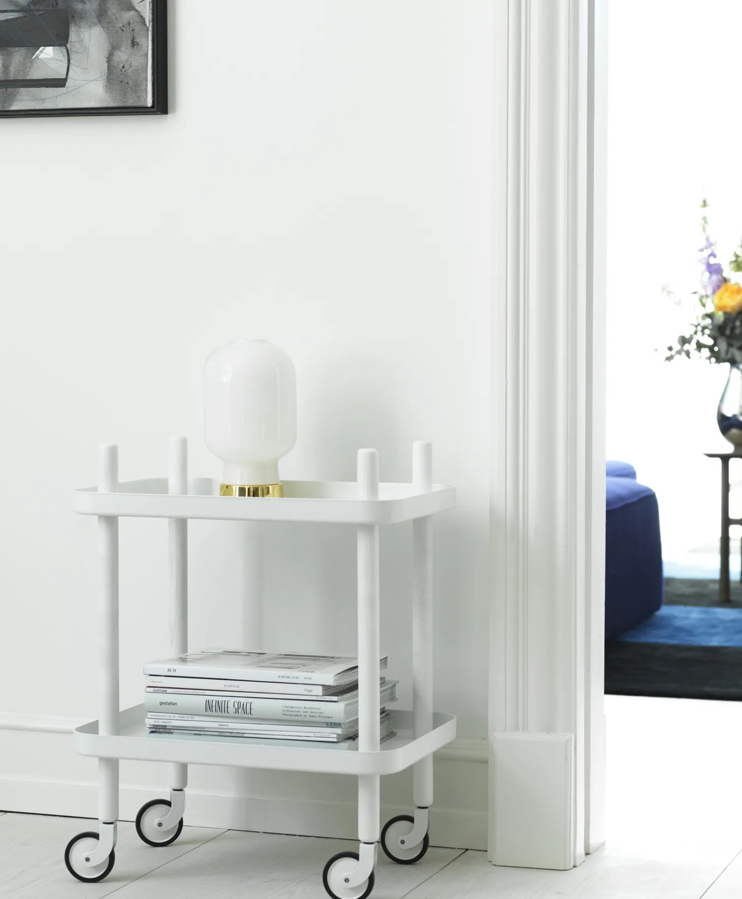 Normann Copenhagen - Block Table - Hvid med hvide ben