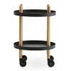 Normann Copenhagen - Block Table Ø45 cm - Sort med ben i Eg