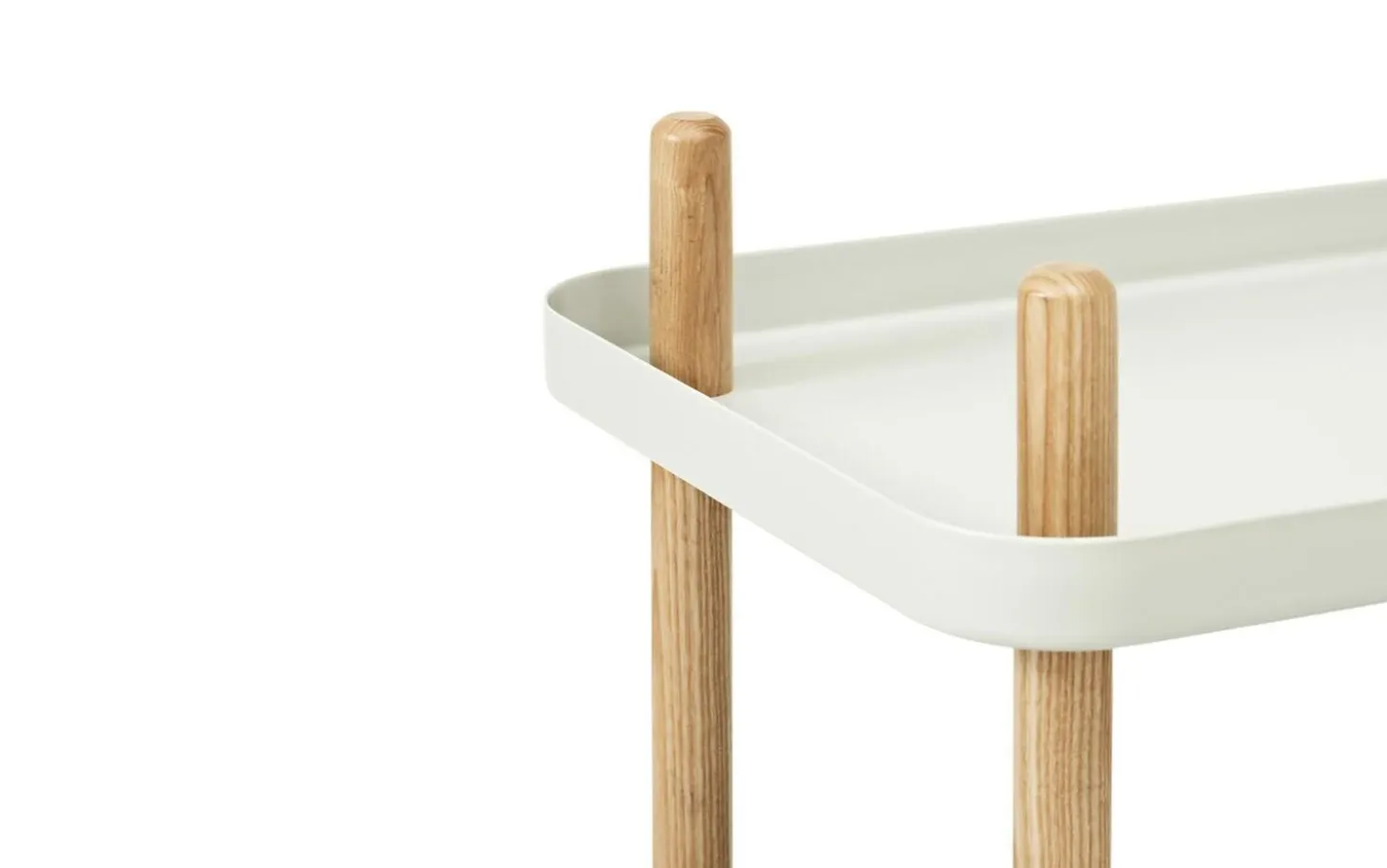 Normann Copenhagen - Block Table - Lys grå med ben i Eg