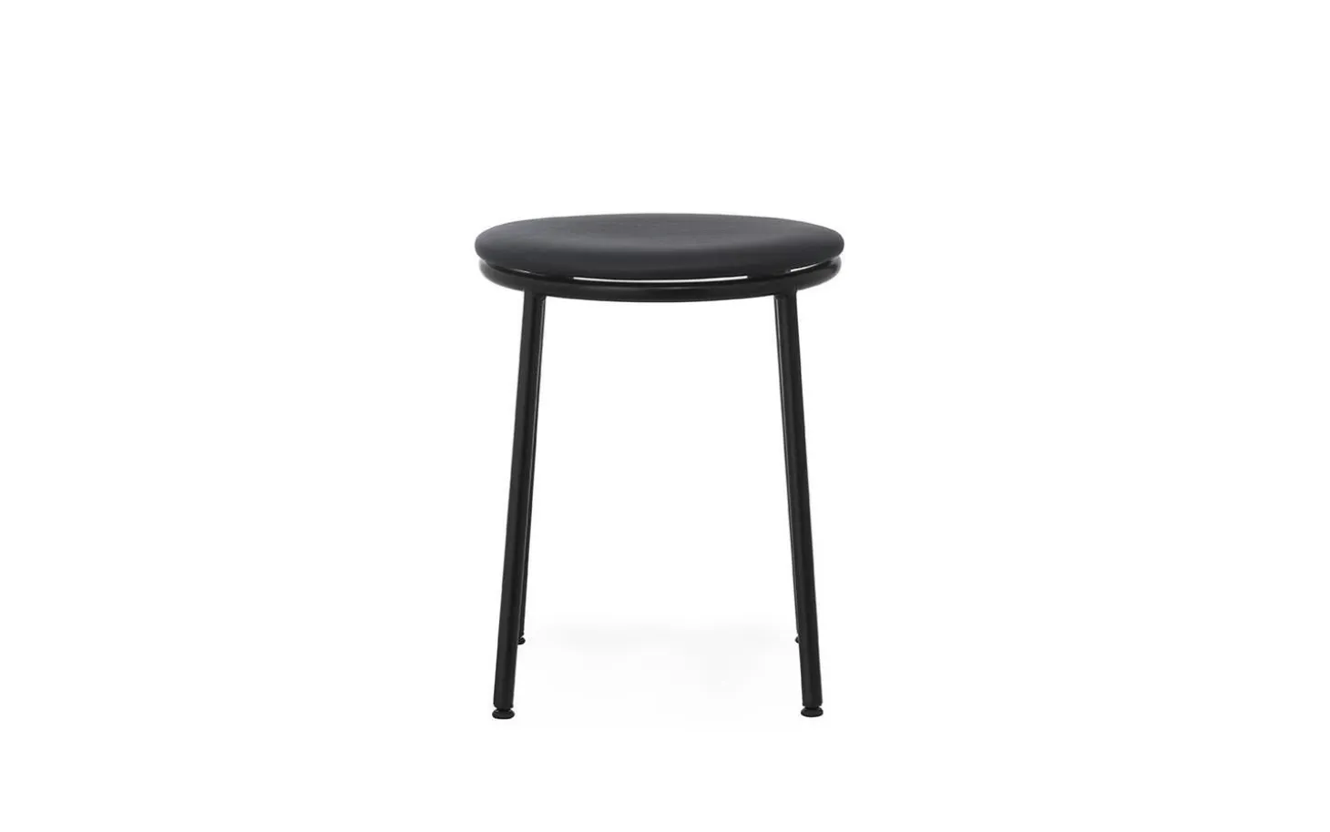 Normann Copenhagen - Circa Stool 45 cm Uph. Black Steel