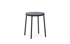 Normann Copenhagen - Circa Stool 45 cm Black Steel - Sort skammel