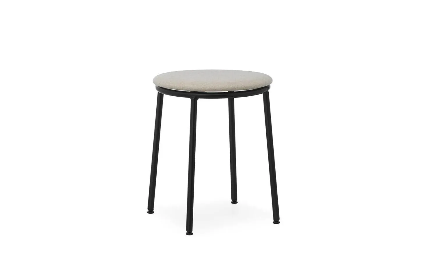 Normann Copenhagen - Circa Stool 45 cm Uph. Black Steel