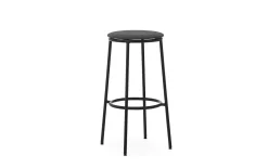 Normann Copenhagen - Circa Barstool 75 cm Uph. Black Steel