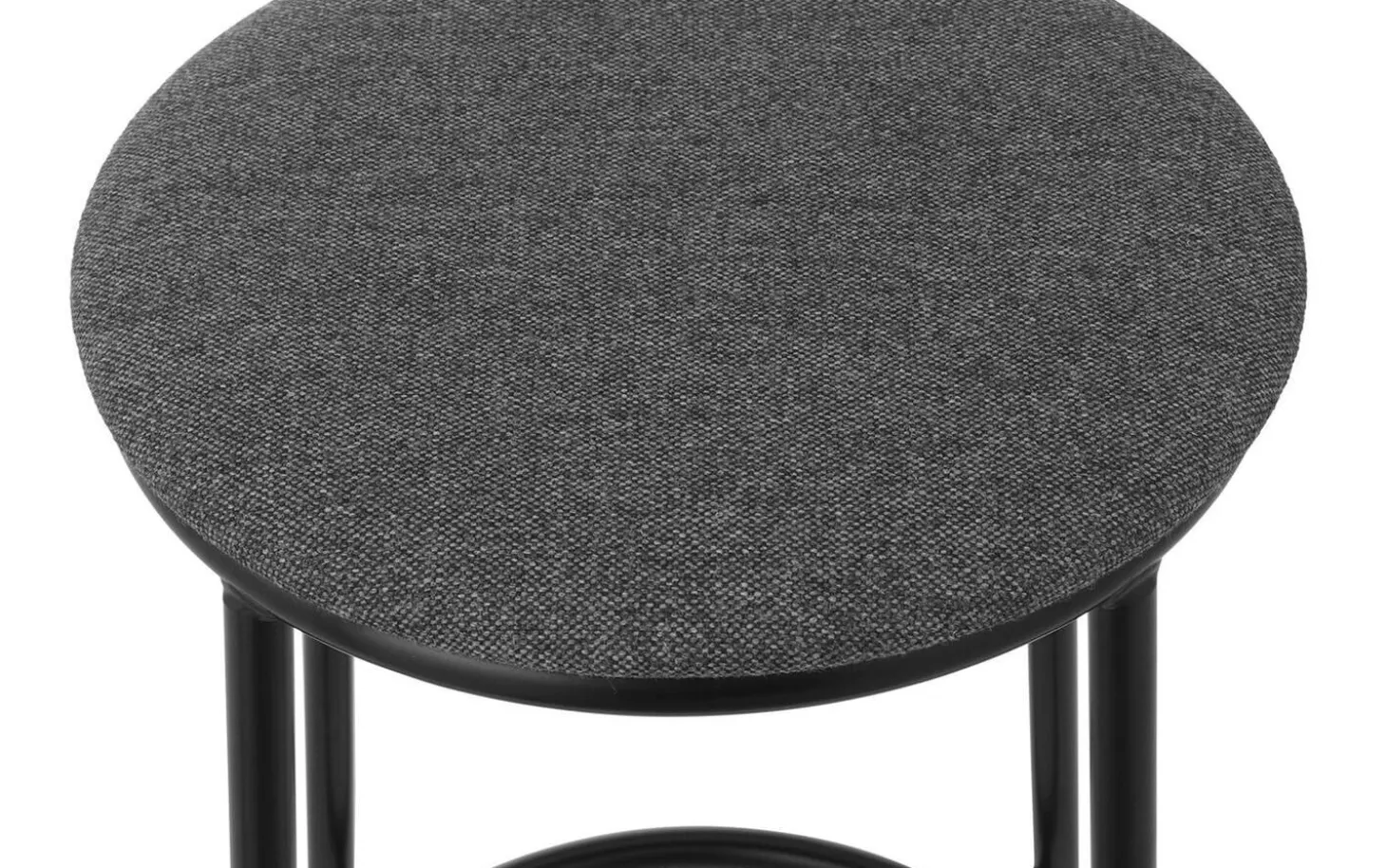Normann Copenhagen - Circa Barstool 65 cm Uph. Black Steel