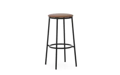 Normann Copenhagen - Circa Barstool 75 cm Uph. Black Steel