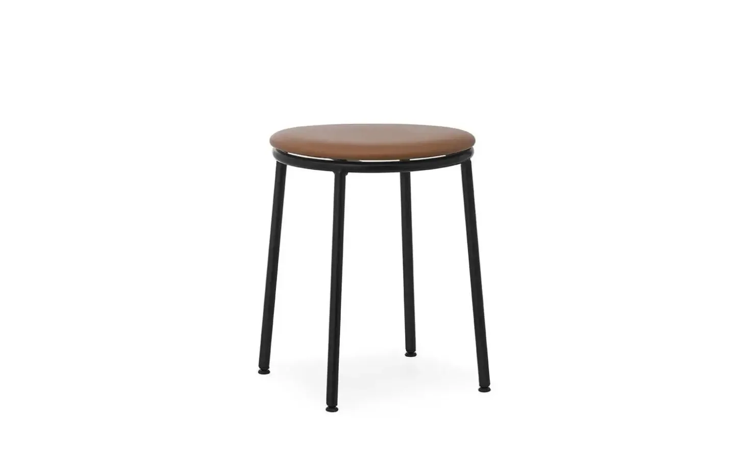 Normann Copenhagen - Circa Stool 45 cm Uph. Black Steel
