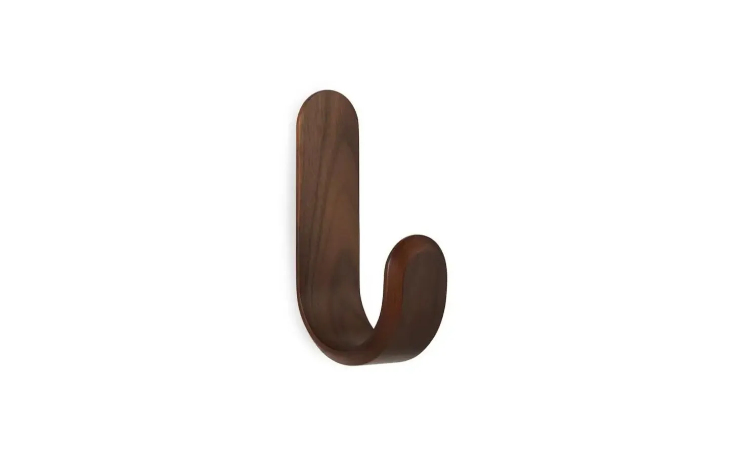 Normann Copenhagen - Curve Hook - Valnød træ