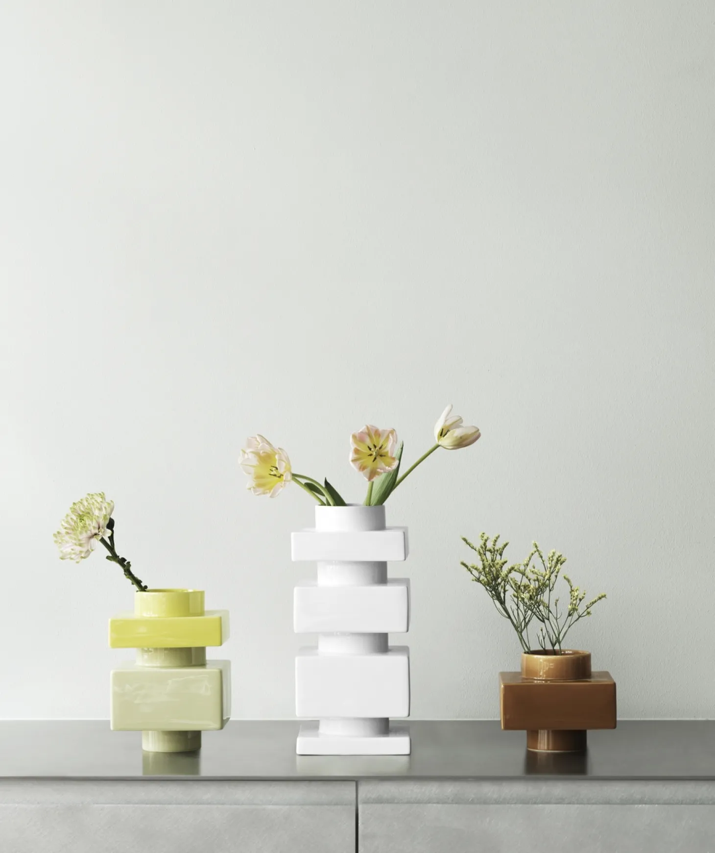 Normann Copenhagen - Deko Object S3 - Hvid/Snow - H:14 cm