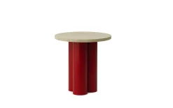 Normann Copenhagen - Dit Table Bright Red - Travertine Light