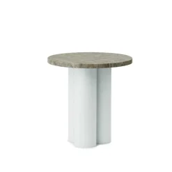 Normann Copenhagen - Dit Table Light Green - Travertine Silver