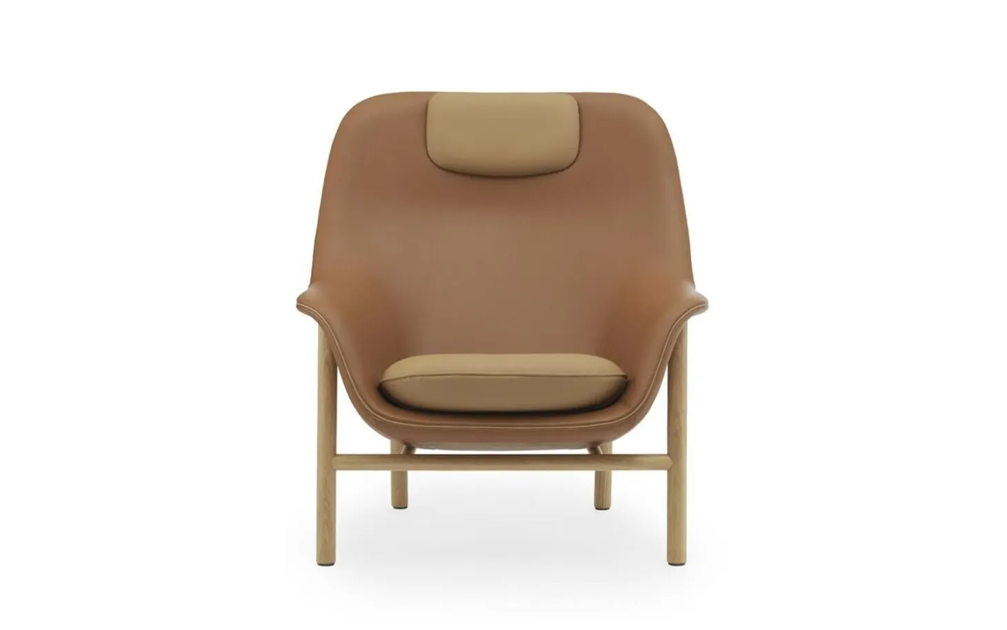 Normann Copenhagen - Drape Lounge Chair High W. Headrest Oak