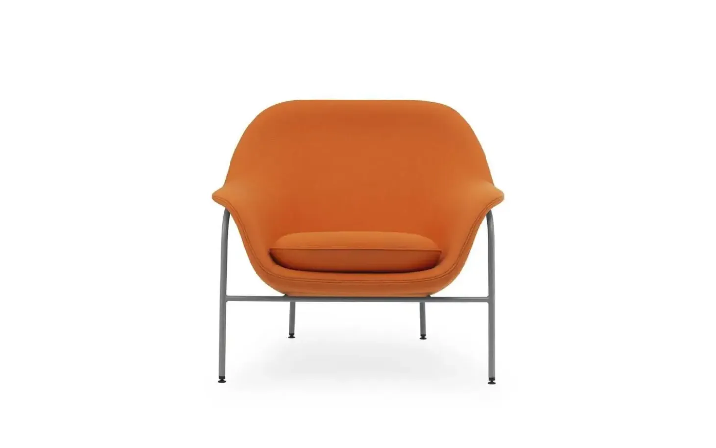 Normann Copenhagen - Drape Lounge Chair Low Grey Steel