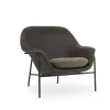 Normann Copenhagen - Drape Lounge Chair Low Black Steel