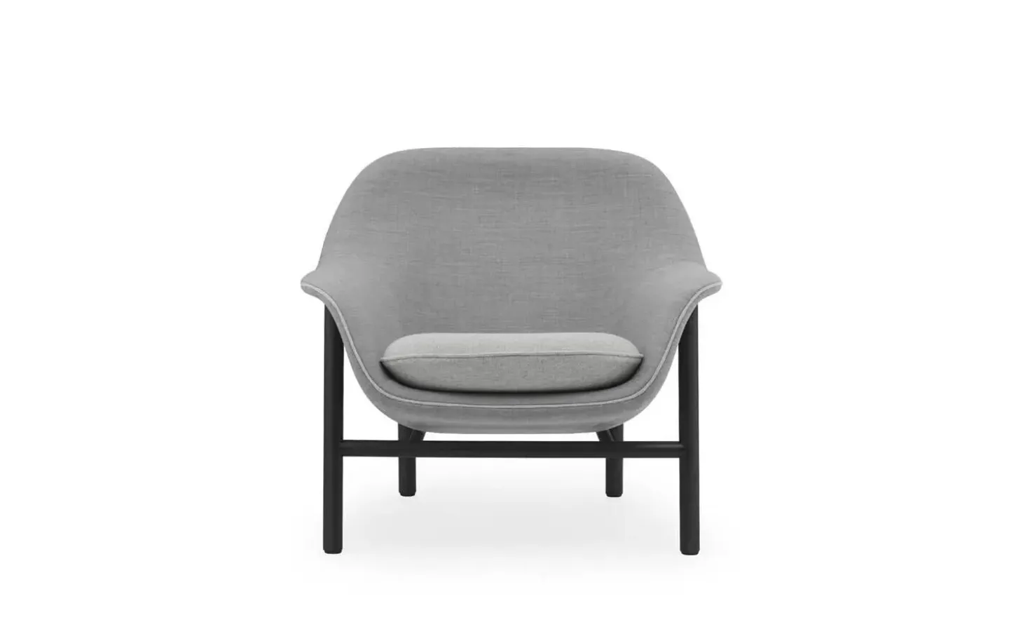 Normann Copenhagen - Drape Lounge Chair Low Black Oak