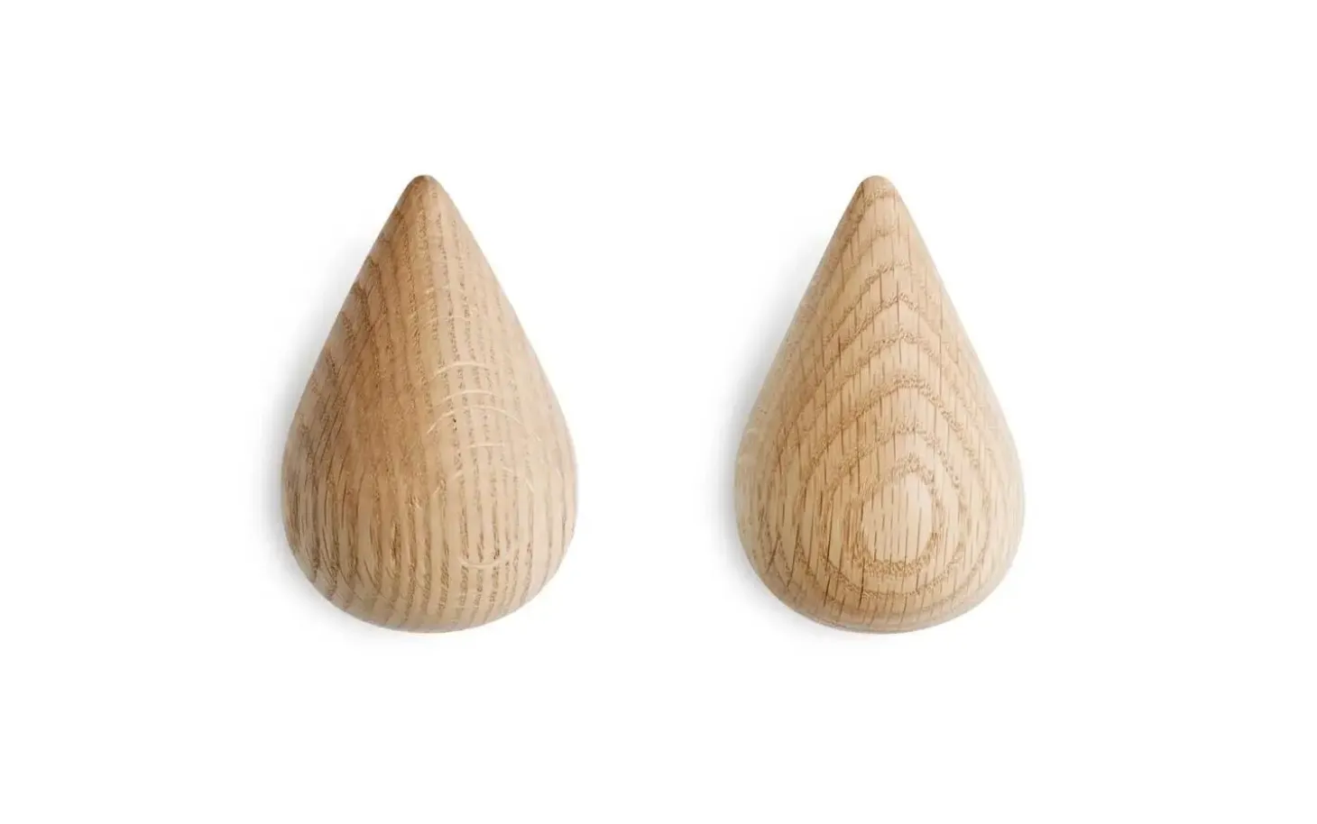 Normann Copenhagen - Dropit Hooks Large - 2 pcs - natur