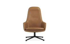 Normann Copenhagen - Era Lounge Chair High Swivel Black Alu