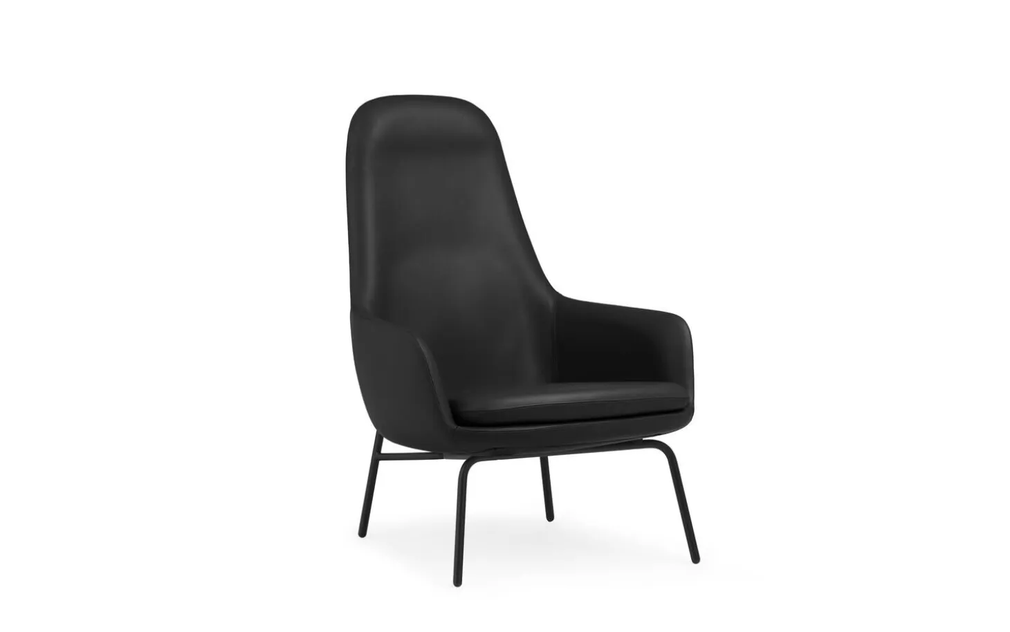 Normann Copenhagen - Era Lounge Chair High Black Steel