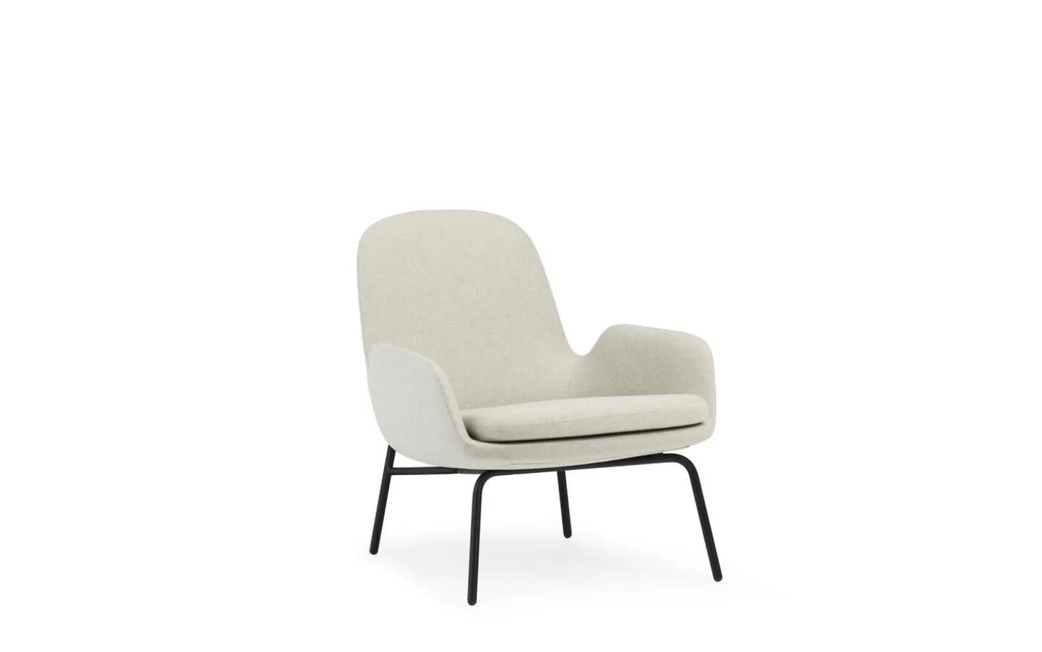 Normann Copenhagen - Era Lounge Chair Low Black Steel