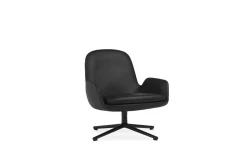 Normann Copenhagen - Era Lounge Chair Low Swivel Black Alu