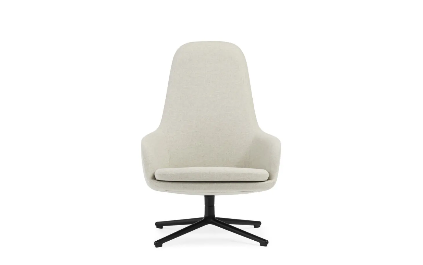 Normann Copenhagen - Era Lounge Chair High Swivel Black Alu
