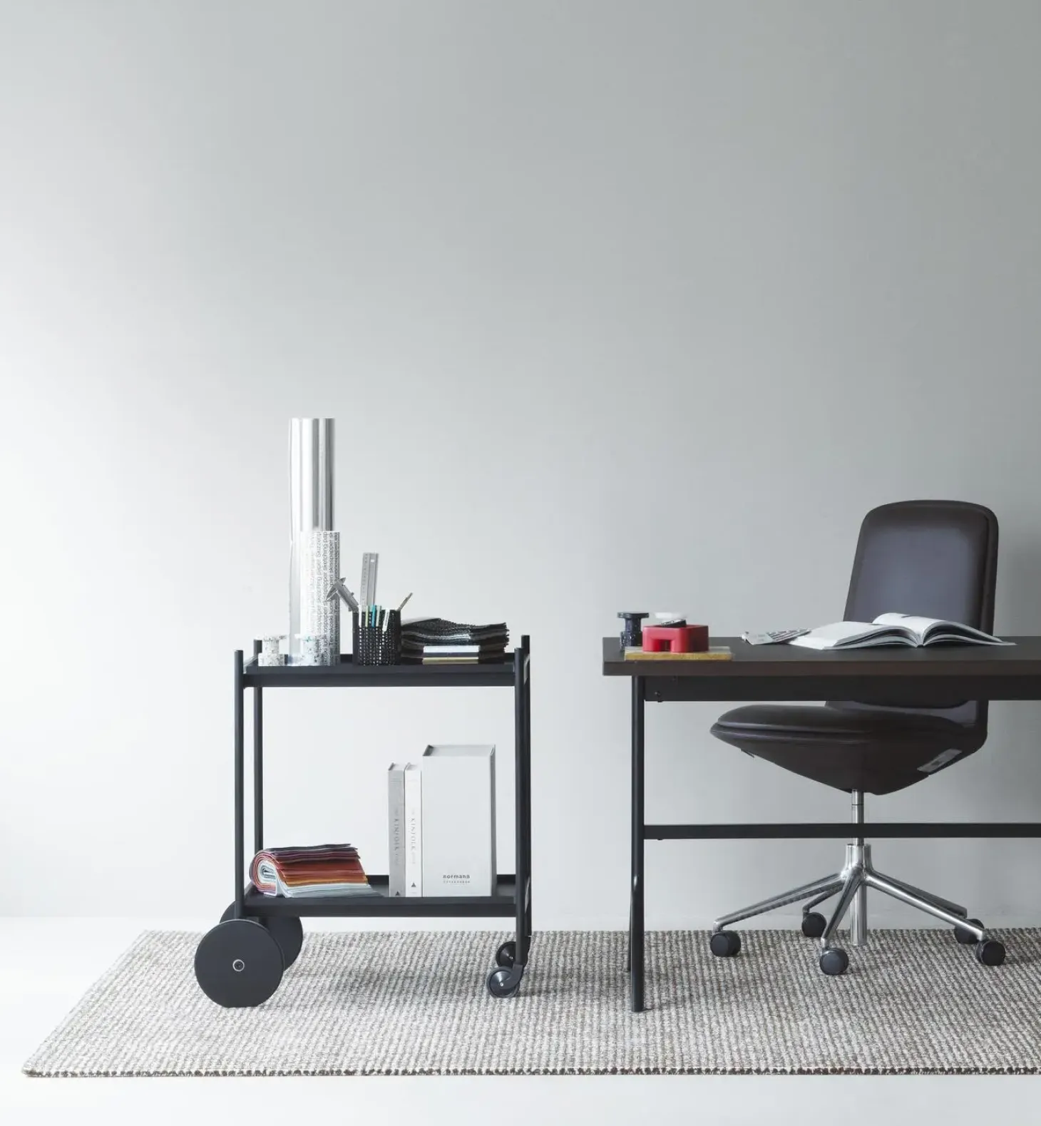 Normann Copenhagen - Flick Rug tæppe 200x300 cm - Off White/Brown