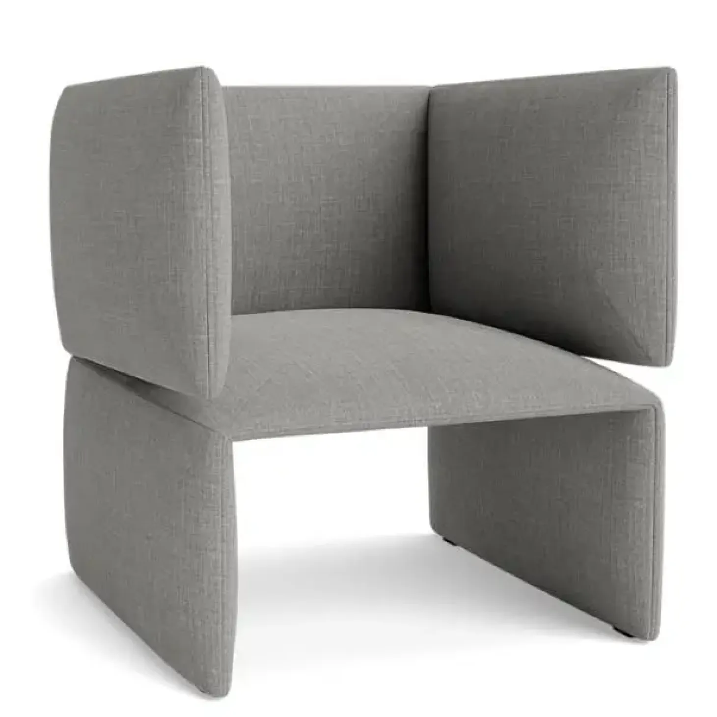 Normann Copenhagen - Fold Lounge Chair - grå - Remix 133