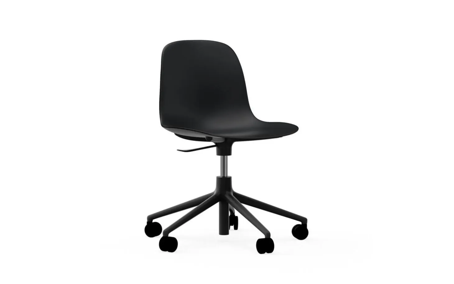 Normann Copenhagen - Form Chair Swivel 5W Gas Lift Black Alu