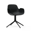 Normann Copenhagen - Form Armchair Swivel 4L Black Alu