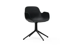 Normann Copenhagen - Form Armchair Swivel 4L Black Alu