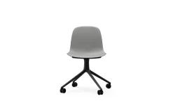 Normann Copenhagen - Form Chair Swivel 4W Black Alu