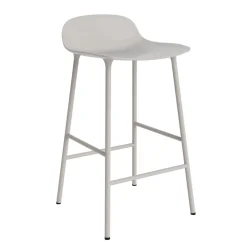Normann Copenhagen - Form Barstool 65 cm - Varm grå/Stål