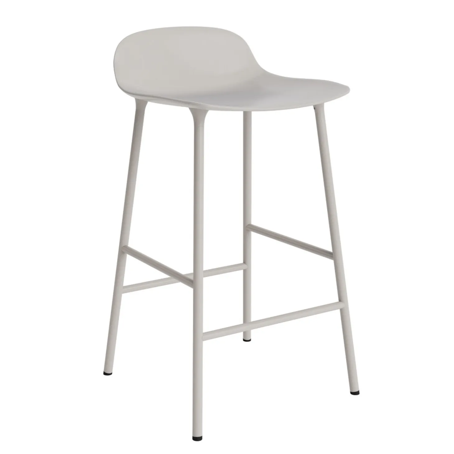 Normann Copenhagen - Form Barstool 65 cm - Varm grå/Stål