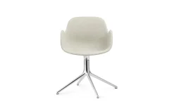 Normann Copenhagen - Form Armchair Swivel 4L Full Uph. Alu