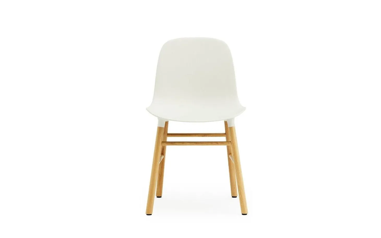 Normann Copenhagen - Form Chair Oak - Stol i Hvid og Eg