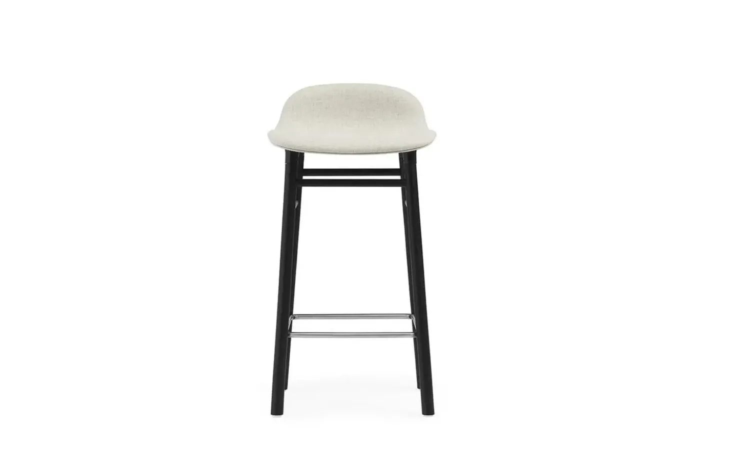 Normann Copenhagen - Form Barstool 65 cm Full Upholstery Black Oak