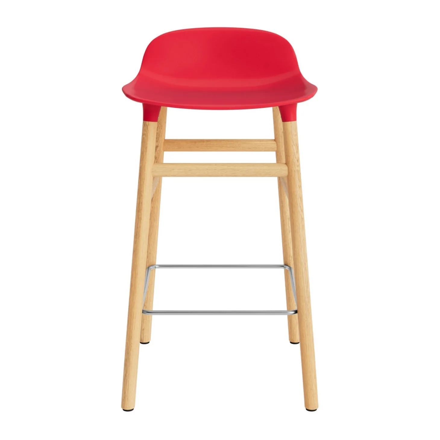 Normann Copenhagen - Form Barstool 65 cm - Rød/Eg