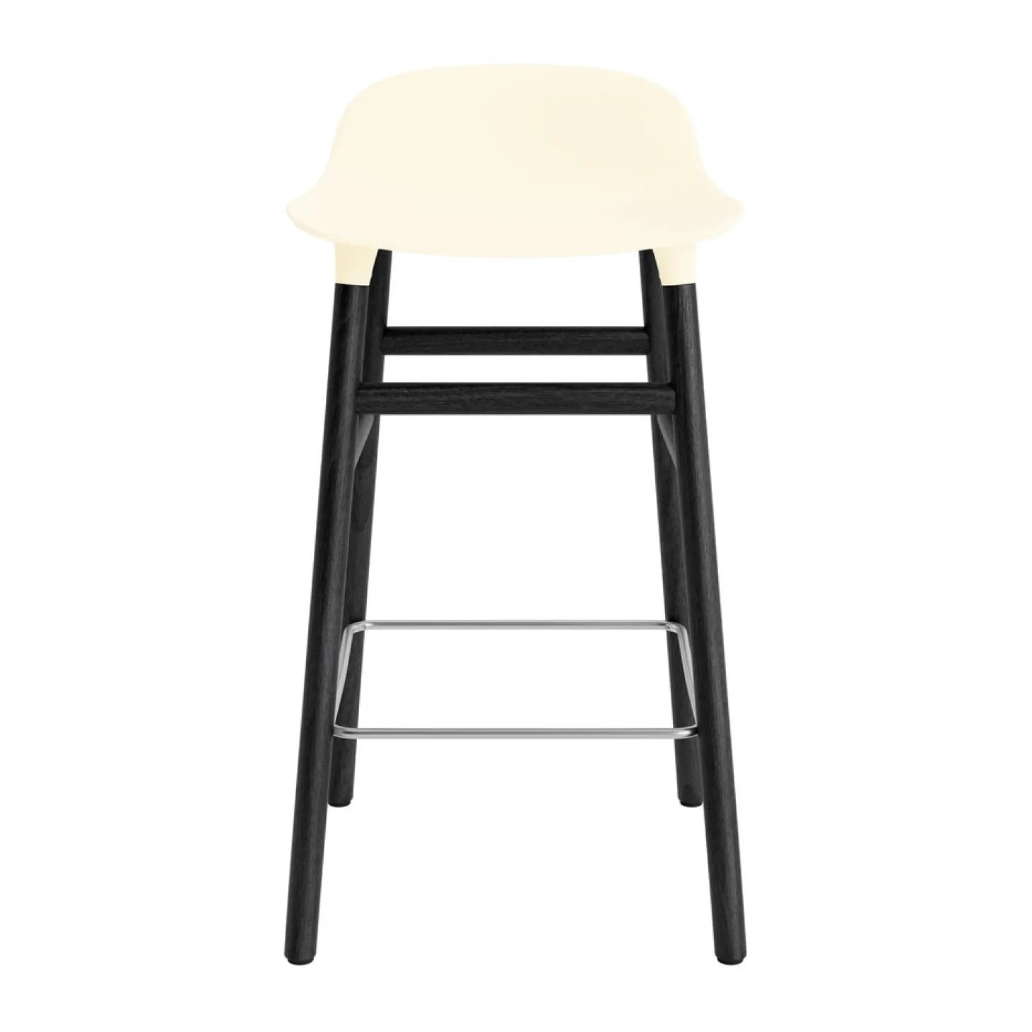 Normann Copenhagen - Form Barstool 65 cm - Creme/Sort eg