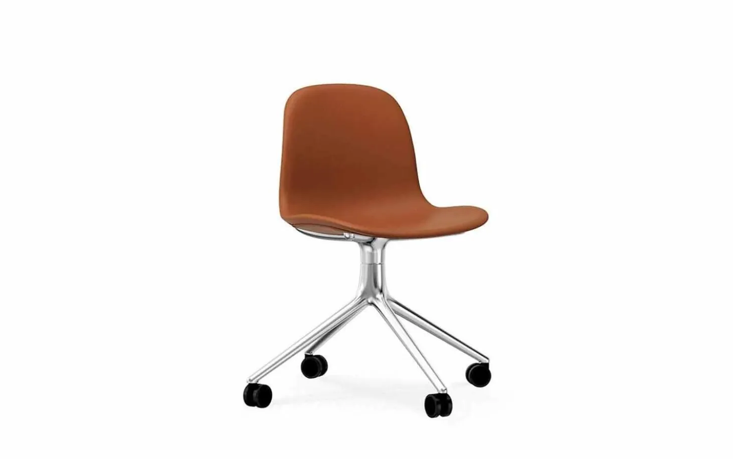 Normann Copenhagen - Form Chair Swivel 4W Full Uph. Alu