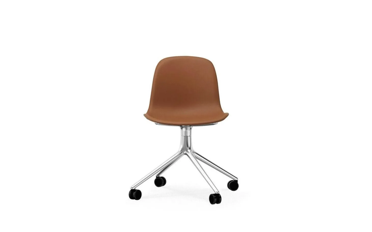Normann Copenhagen - Form Chair Swivel 4W Full Uph. Alu