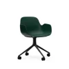 Normann Copenhagen - Form Armchair Swivel 4W Black Alu