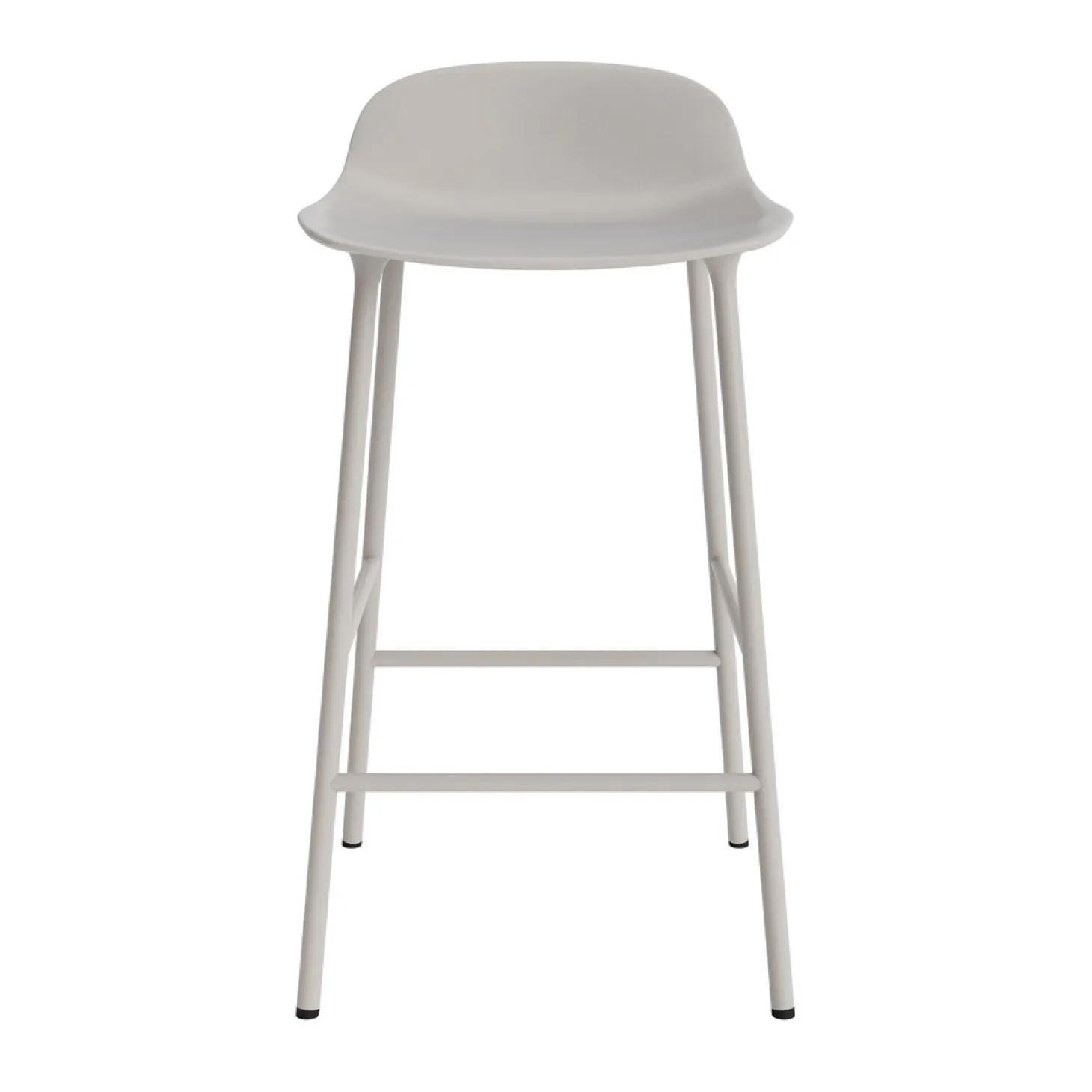 Normann Copenhagen - Form Barstool 65 cm - Lys grå/Stål