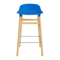 Normann Copenhagen - Form Barstool 65 cm - Blå/Eg