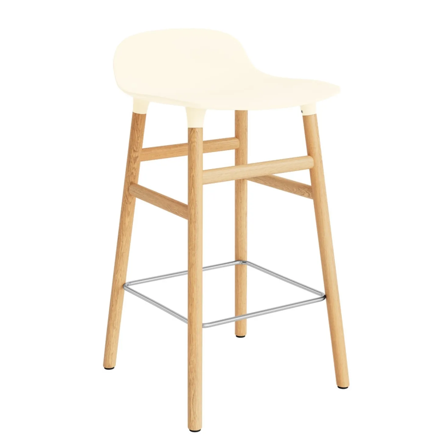 Normann Copenhagen - Form Barstool 65 cm - Creme/Eg